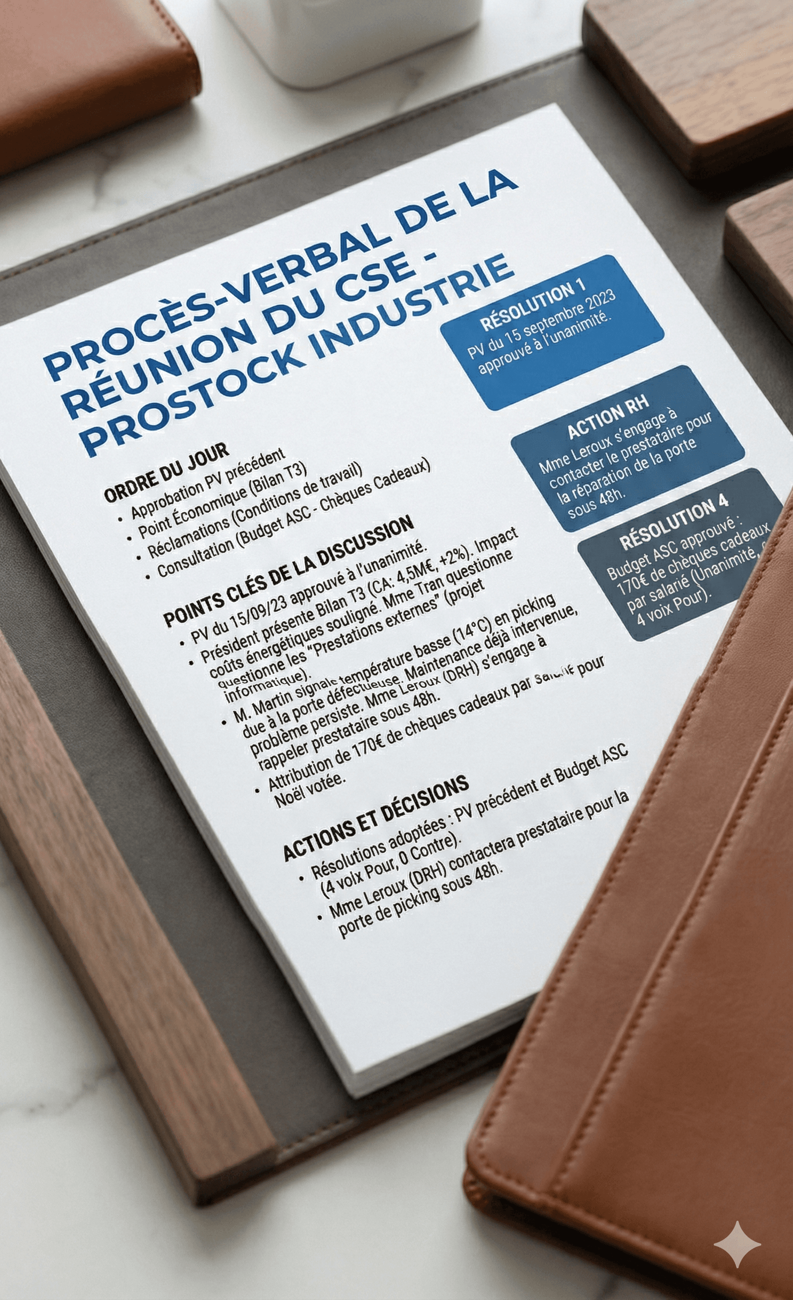 Exemple de PV La Synthèse