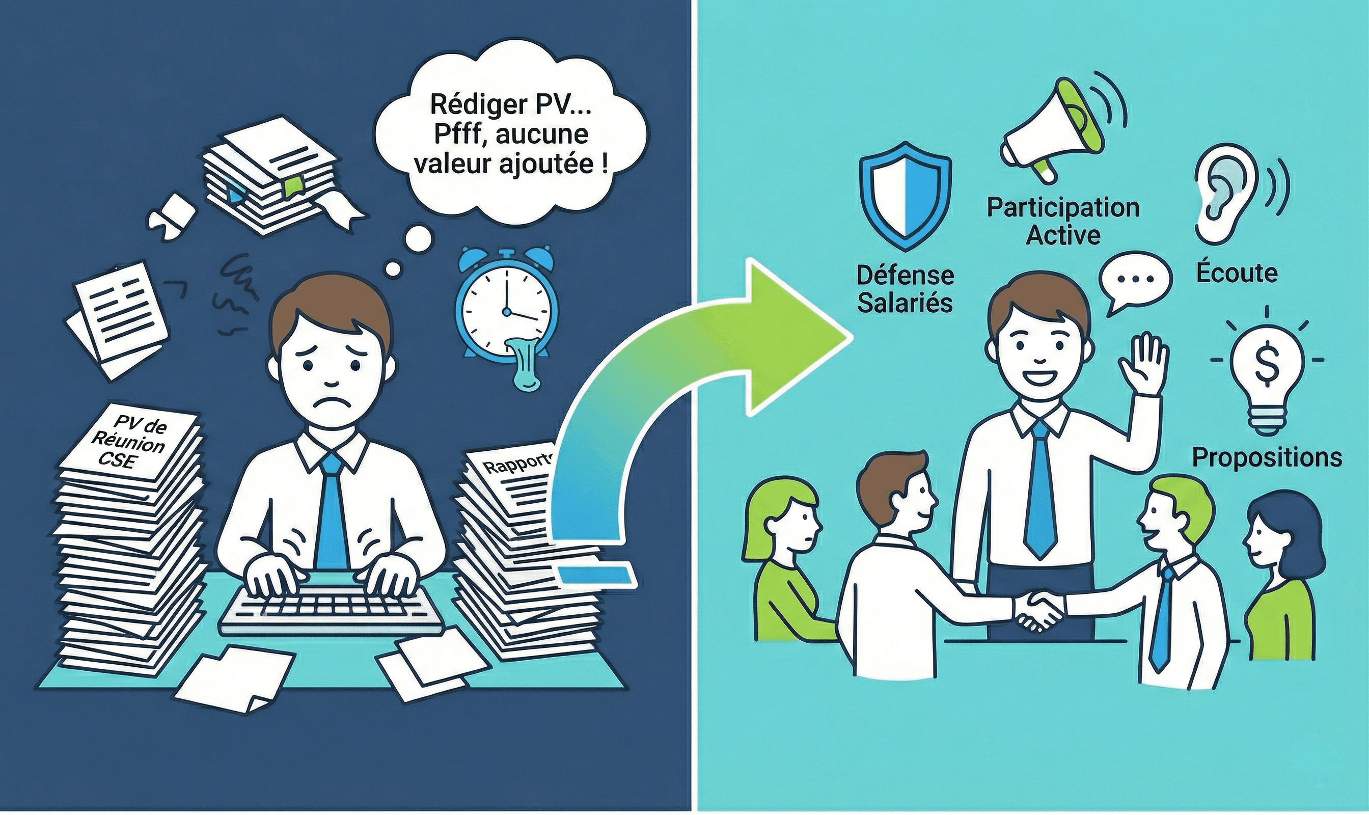 Secrétaire CSE : Pourquoi externaliser la rédaction de vos PV est un atout stratégique
