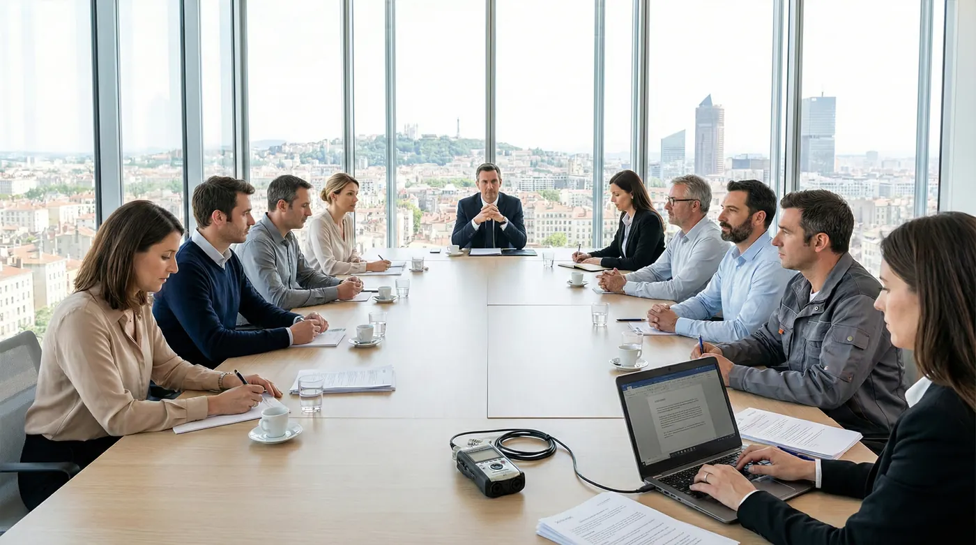 Réunion de CSE — Rédaction de PV de CSE Banque, Assurance et Services financiers