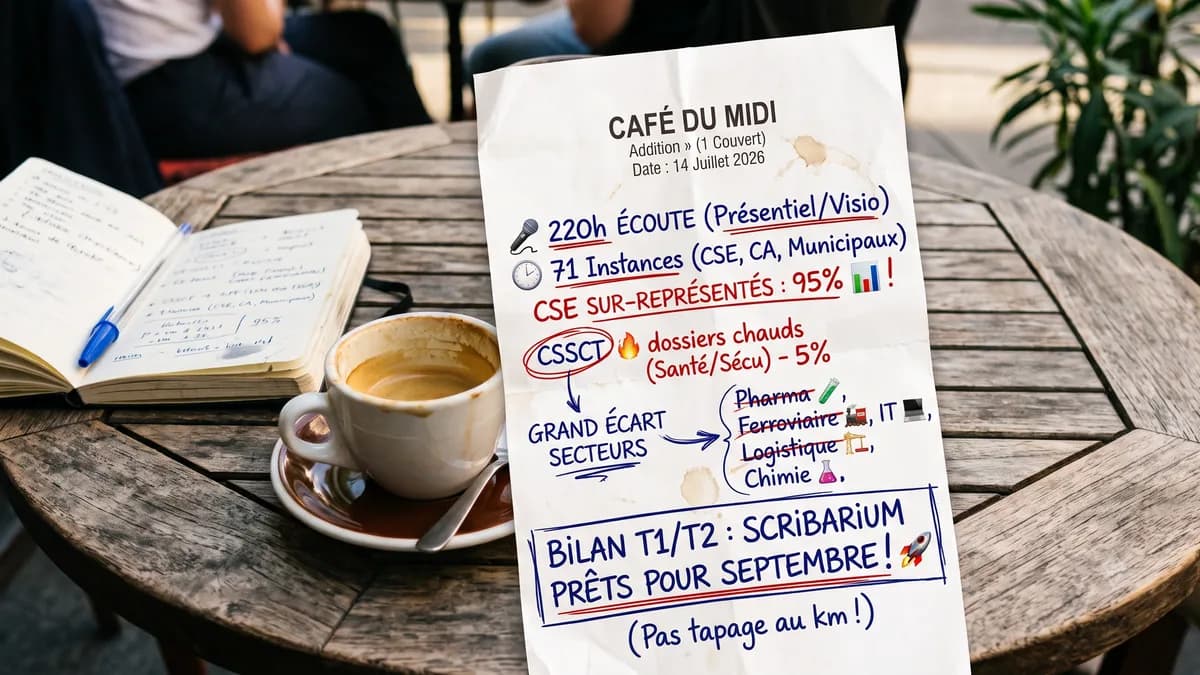 Rédaction de PV de CSE : bilan de mi-parcours et expertise multisectorielle
