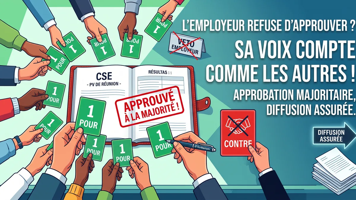 Refus de signature ou d'approbation du PV de CSE par l'employeur : que dit la loi ?